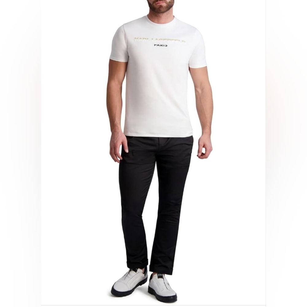 $179 KARL LAGERFELD PARIS Mens Slim-Fit Stretch Chino Pants - Picture 4 of 12